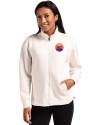 Colorado Rockies City Connect- Cutter & Buck Roam Recycled Buttery-Soft Knit Womens Full Zip Jacket Shell Front Thumbnail Image