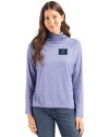 Arizona Diamondbacks City Connect- Cutter & Buck Coastline Recycled Double Peached Womens Funnel Neck Pullover Hyacinth Front Thumbnail Image