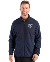 Chicago Bears Mono Cutter & Buck Hunts Point Recycled Fleece Mens Hybrid Full Zip Jacket
 Navy Blue Front Thumbnail Image