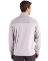 Baltimore Ravens Cutter & Buck Hunts Point Recycled Fleece Mens Hybrid Full Zip Jacket
 Polished Medium Gray Back Thumbnail Image