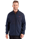 Pittsburgh Steelers Americana Cutter & Buck Hunts Point Recycled Fleece Mens Hybrid Full Zip Jacket
 Navy Blue Front Thumbnail Image