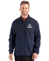 Cleveland Browns Americana Cutter & Buck Hunts Point Recycled Fleece Mens Hybrid Full Zip Jacket
 Navy Blue Front Thumbnail Image