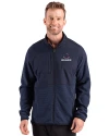 Chicago Bears Americana Cutter & Buck Hunts Point Recycled Fleece Mens Hybrid Full Zip Jacket
 Navy Blue Front Thumbnail Image