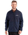 Chicago Bears Americana Cutter & Buck Hunts Point Recycled Fleece Mens Hybrid Full Zip Jacket
 Navy Blue Front Thumbnail Image