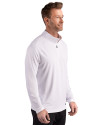 Chicago Bears Americana Cutter & Buck Prospect Recycled Featherlight Stretch Mens Quarter Zip White Side Thumbnail Image