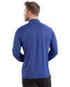 Los Angeles Dodgers City Connect- Cutter & Buck Prospect Recycled Featherlight Stretch Mens Quarter Zip Tour Blue Back Thumbnail Image