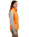 Houston Astros City Connect- Cutter & Buck Rainier Recycled Insulated Puffer Womens Full Zip Vest Satsuma Side Thumbnail Image