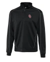 Oklahoma Sooners  Cutter & Buck Big & Tall DryTec Edge Half Zip Black Mannequin Thumbnail Image