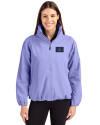 View image 7: Arizona Diamondbacks City Connect- Cutter & Buck Charter Recycled Packable Womens Full Zip Jacket Hyacinth Front