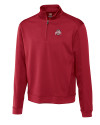 Ohio State Buckeyes - Cutter & Buck Big & Tall DryTec Edge Half Zip Cardinal Red Mannequin Thumbnail Image