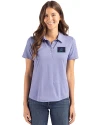 Arizona Diamondbacks City Connect- Cutter & Buck Coastline Recycled Double Peached Womens Polo Hyacinth Front Thumbnail Image