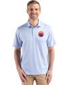 Colorado Rockies City Connect- Cutter & Buck Pike Recycled Flora Print Mens Big & Tall Polo Atlas Light Blue Front Thumbnail Image