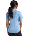 Colorado Rockies City Connect- Cutter & Buck Forge Recycled Four-Way Stretch Womens Polo Dark Atlas Heather Back Thumbnail Image