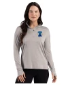 Philadelphia Phillies City Connect Cutter & Buck Forge Recycled Four-Way Stretch Womens Quarter Zip Pullover Polished Heather Front Thumbnail Image