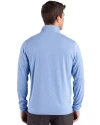 Kansas City Chiefs Mono Cutter & Buck Forge Recycled Four-Way Stretch Mens Quarter Zip Pullover Dark Atlas Heather Back Thumbnail Image