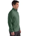 Philadelphia Eagles Historic -  Cutter & Buck Forge Recycled Four-Way Stretch Mens Quarter Zip Pullover Dark Hunter Heather Side Thumbnail Image