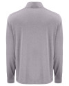 Cleveland Browns Historic Cutter & Buck Forge Recycled Four-Way Stretch Mens Quarter Zip Pullover Polished Heather Mannequin Back Thumbnail Image