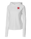 Nebraska Cornhuskers Cutter & Buck Womens Traverse Sweatshirt Hoodie White Mannequin Thumbnail Image