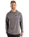 Seattle Seahawks Historic Cutter & Buck Prospect Recycled Featherlight Stretch Mens Big & Tall Hooded Pullover Elemental Grey Front Thumbnail Image