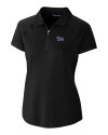 Pitt Panthers Cutter & Buck Forge Stretch Womens Short Sleeve Polo Black Mannequin Thumbnail Image