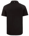 Cleveland Browns Historic Cutter & Buck Prospect Recycled Featherlight Stretch Mens Big & Tall Sport Polo Black Mannequin Back Thumbnail Image