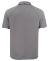 Cleveland Browns Historic Cutter & Buck Prospect Recycled Featherlight Stretch Mens Big & Tall Sport Polo Elemental Grey Mannequin Back Thumbnail Image