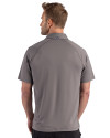 Cincinnati Bengals Cutter & Buck Prospect Recycled Featherlight Stretch Mens Big & Tall Sport Polo Elemental Grey Back Thumbnail Image