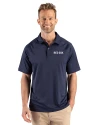 Boston Red Sox City Connect- Cutter & Buck Prospect Recycled Featherlight Stretch Mens Big & Tall Sport Polo Navy Blue Front Thumbnail Image