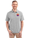 Colorado Rockies City Connect- Cutter & Buck Virtue Recycled Botanical Print Featherlight Pique Mens  Polo Black Front Thumbnail Image