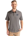 Washington Nationals City Connect- Cutter & Buck Coastline Recycled Double Peached Mens Polo Elemental Grey Front Thumbnail Image