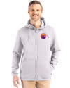 Colorado Rockies City Connect- Cutter & Buck Roam Recycled Buttery-Soft Knit Mens Full Zip Hooded Jacket Solitare Front Thumbnail Image