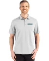 Boston Red Sox City Connect- Cutter & Buck Advantage Refresh Epic Confidence Recycled Tri-Blend Pique Mens Polo CONCRETE Front Thumbnail Image