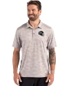Atlanta Falcons NFL Helmet Cutter & Buck Coastline Recycled Double Peached Camo Print Mens Polo CONCRETE Front Thumbnail Image