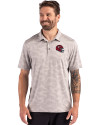 Kansas City Chiefs NFL Helmet Cutter & Buck Coastline Recycled Double Peached Camo Print Mens Polo CONCRETE Front Thumbnail Image