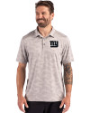 New York Giants Mono Cutter & Buck Coastline Recycled Double Peached Camo Print Mens Polo CONCRETE Front Thumbnail Image