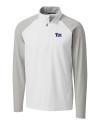 Pitt Panthers Cutter & Buck Response Lightweight Hybrid Quarter Zip Mens Pullover Windbreaker White Mannequin Thumbnail Image