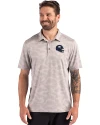New York Giants NFL Helmet Cutter & Buck Coastline Recycled Double Peached Camo Print Mens Polo CONCRETE Front Thumbnail Image