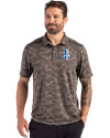 Detroit Lions Historic Cutter & Buck Coastline Recycled Double Peached Camo Print Mens Polo Elemental Grey Front Thumbnail Image