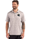 Jacksonville Jaguars NFL Helmet Cutter & Buck Coastline Recycled Double Peached Camo Print Mens Polo CONCRETE Front Thumbnail Image