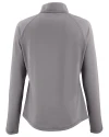 Cleveland Browns Historic Cutter & Buck Prospect Recycled Featherlight Stretch Womens Quarter Zip Elemental Grey Mannequin Back Thumbnail Image