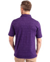 Northwestern Wildcats Cutter & Buck Advantage Tri-Blend Space Dye Mens Polo Dark College Purple Back Thumbnail Image