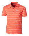Oklahoma State Cowboys Cutter & Buck Forge Polo Heather Stripe Tailored fit College Orange Mannequin Thumbnail Image