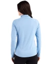 Houston Texans Mono - Cutter & Buck Prospect Recycled Featherlight Stretch Womens Quarter Zip Atlas Light Blue Back Thumbnail Image