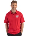 New York Giants Historic Cutter & Buck Prospect Recycled Featherlight Stretch Mens Sport Polo Red Front Thumbnail Image
