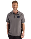 NY Mets City Connect Cutter & Buck Prospect Recycled Featherlight Stretch Mens Sport Polo Elemental Grey Front Thumbnail Image