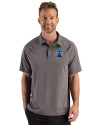View image 4: Philadelphia Phillies City Connect Cutter & Buck Prospect Recycled Featherlight Stretch Mens Sport Polo Elemental Grey Front