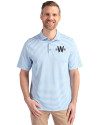 Washington Nationals City Connect- Cutter & Buck Virtue Recycled Stripe Featherlight Pique Mens Polo Atlas Light Blue Front Thumbnail Image