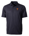 Tennessee Volunteers Cutter & Buck Pike Double Dot Print Stretch Mens Polo Black Mannequin Thumbnail Image