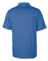 Pitt Panthers Cutter & Buck Forge Pencil Stripe Stretch Mens Polo Chelan Blue Mannequin Back Thumbnail Image