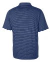 Pitt Panthers Cutter & Buck Forge Pencil Stripe Stretch Mens Polo Tour Blue Mannequin Back Thumbnail Image